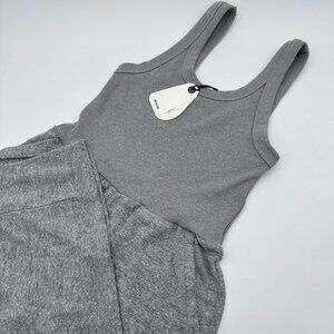 prAna Women's‎ Cozy Up Bayjour Sleeveless Jumpsuit, Size Small, Heather Grey